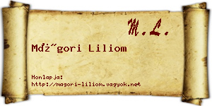 Mágori Liliom névjegykártya